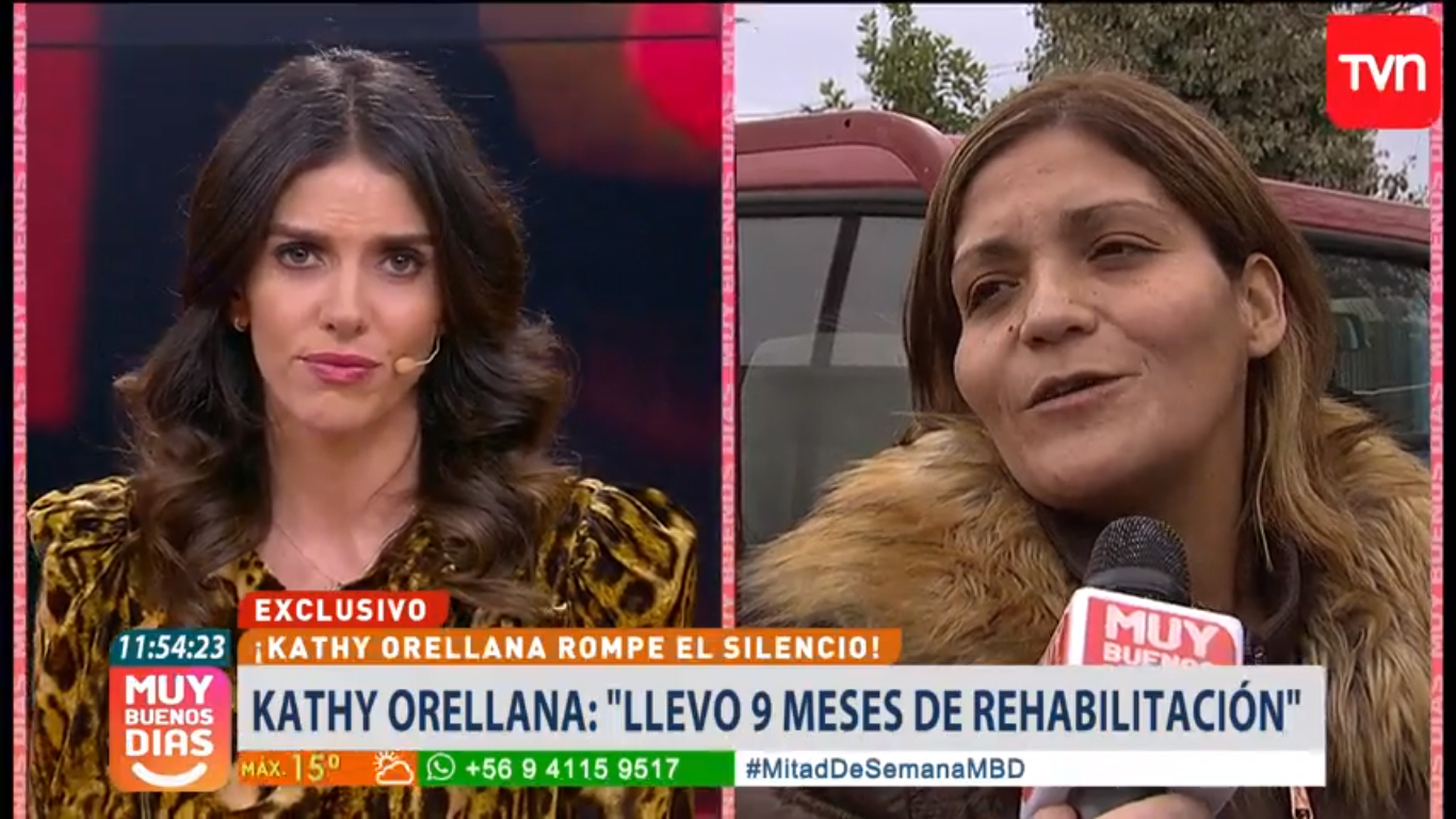 Kathy Orellana llamó a “Muy buenos días” para refutar versión de su marido