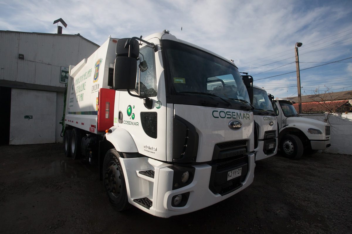 Se realiza recambio de camiones recolectores de basura en Concón