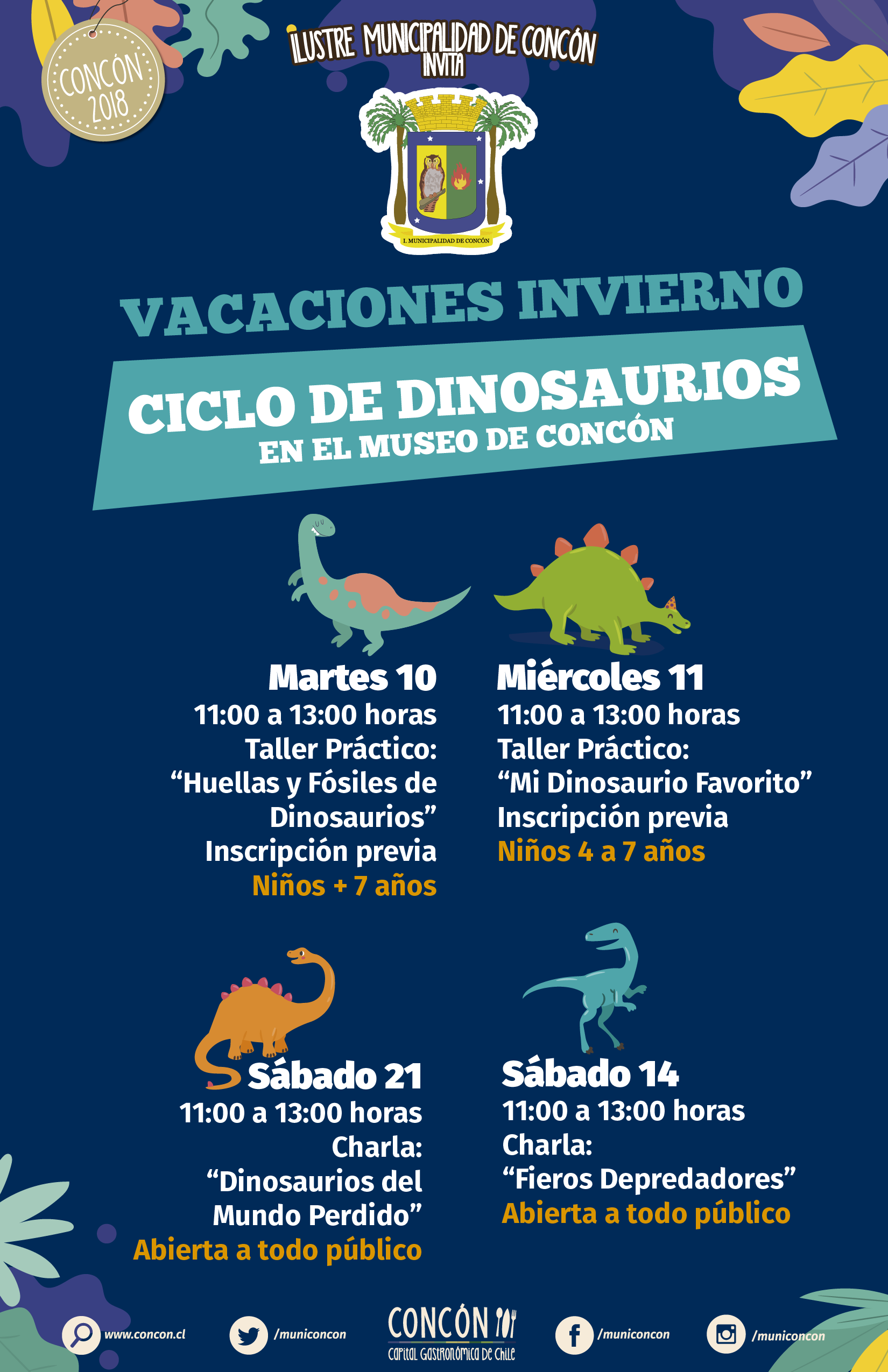 Concón invita a la comunidad a sus panoramas de vacaciones de invierno