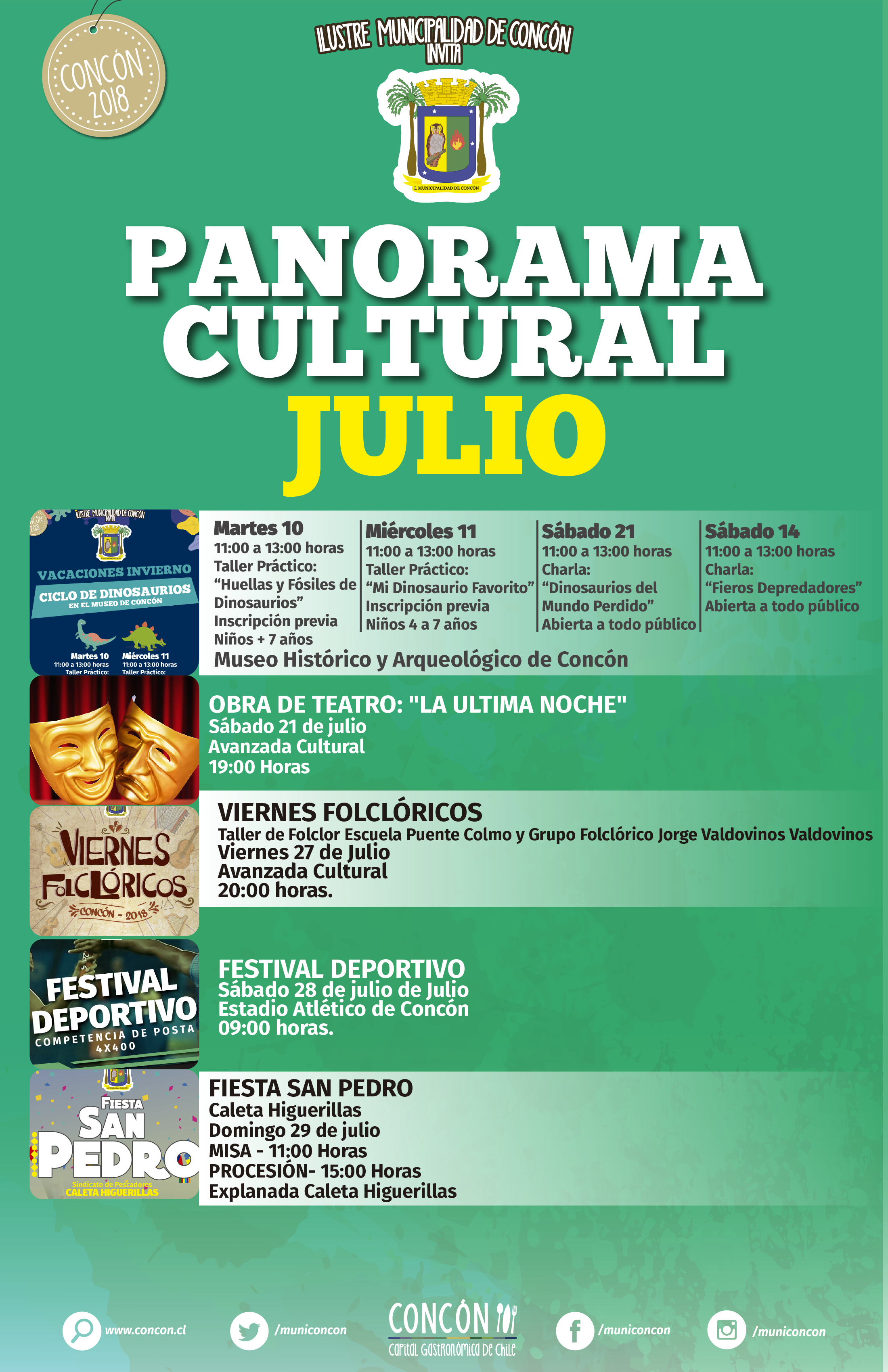 Concón invita a la comunidad a sus panoramas de vacaciones de invierno