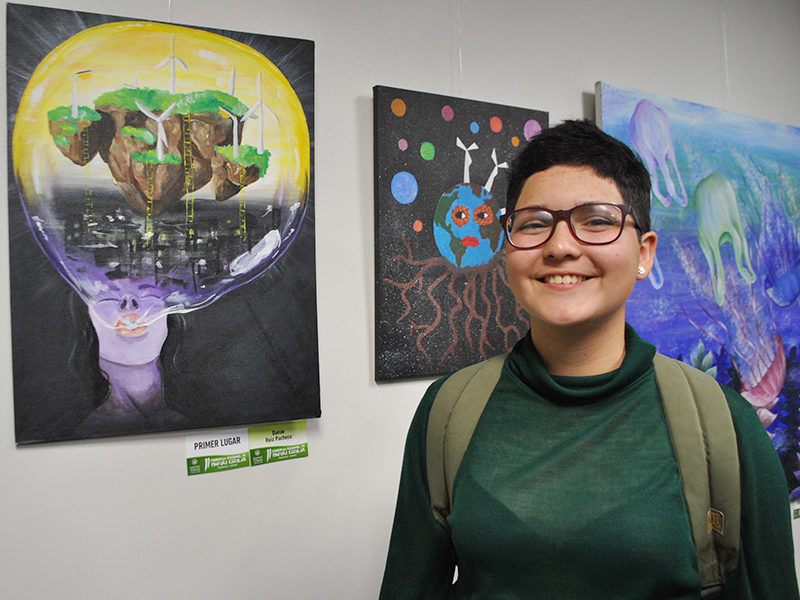 Alumna de Liceo Guillermo Gronemeyer de Quilpué gana el II Concurso Regional de Pintura Escolar organizado por Santo Tomás Viña del Mar