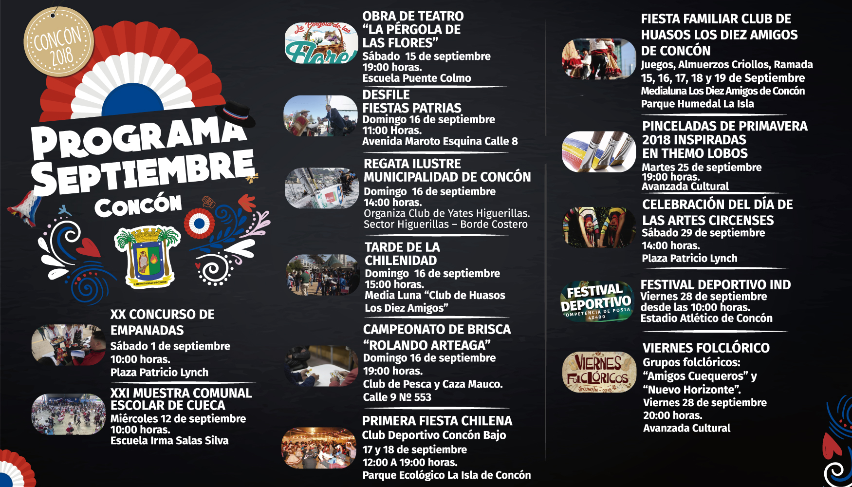 Concón presenta programa de actividad para Fiestas Patrias