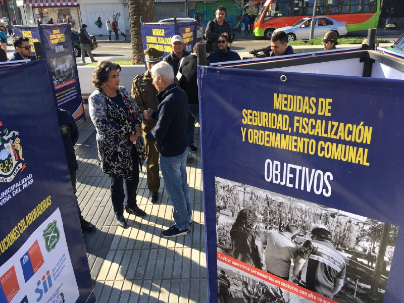 Municipalidad de Viña del Mar intensifica fiscalización a comercio ambulante con nueva brigada parte de carabineros