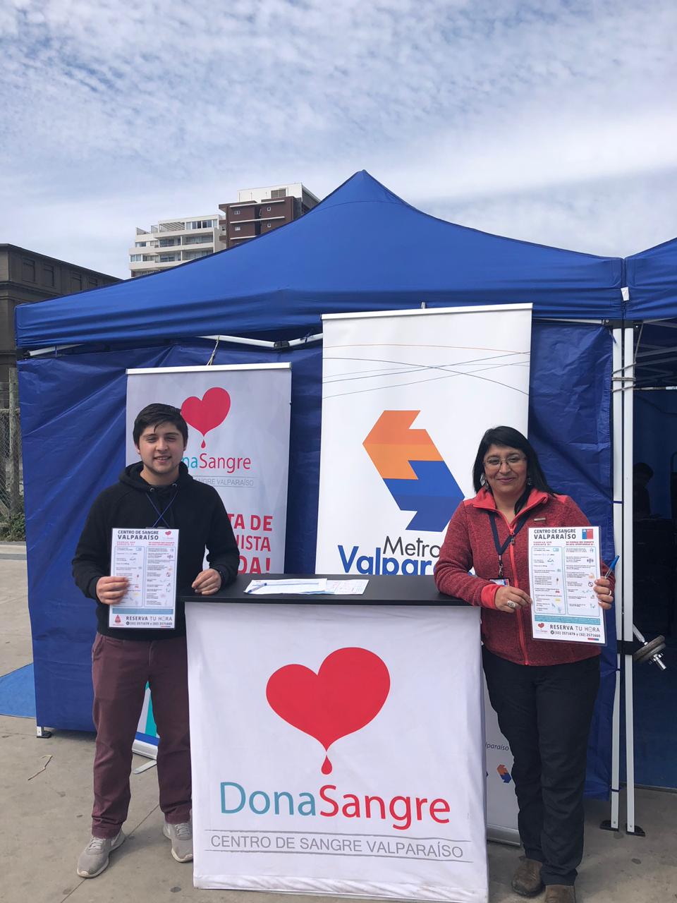 Metro Valparaíso y Centro de Sangre Valparaíso alcanzan 3 mil donaciones de sangre