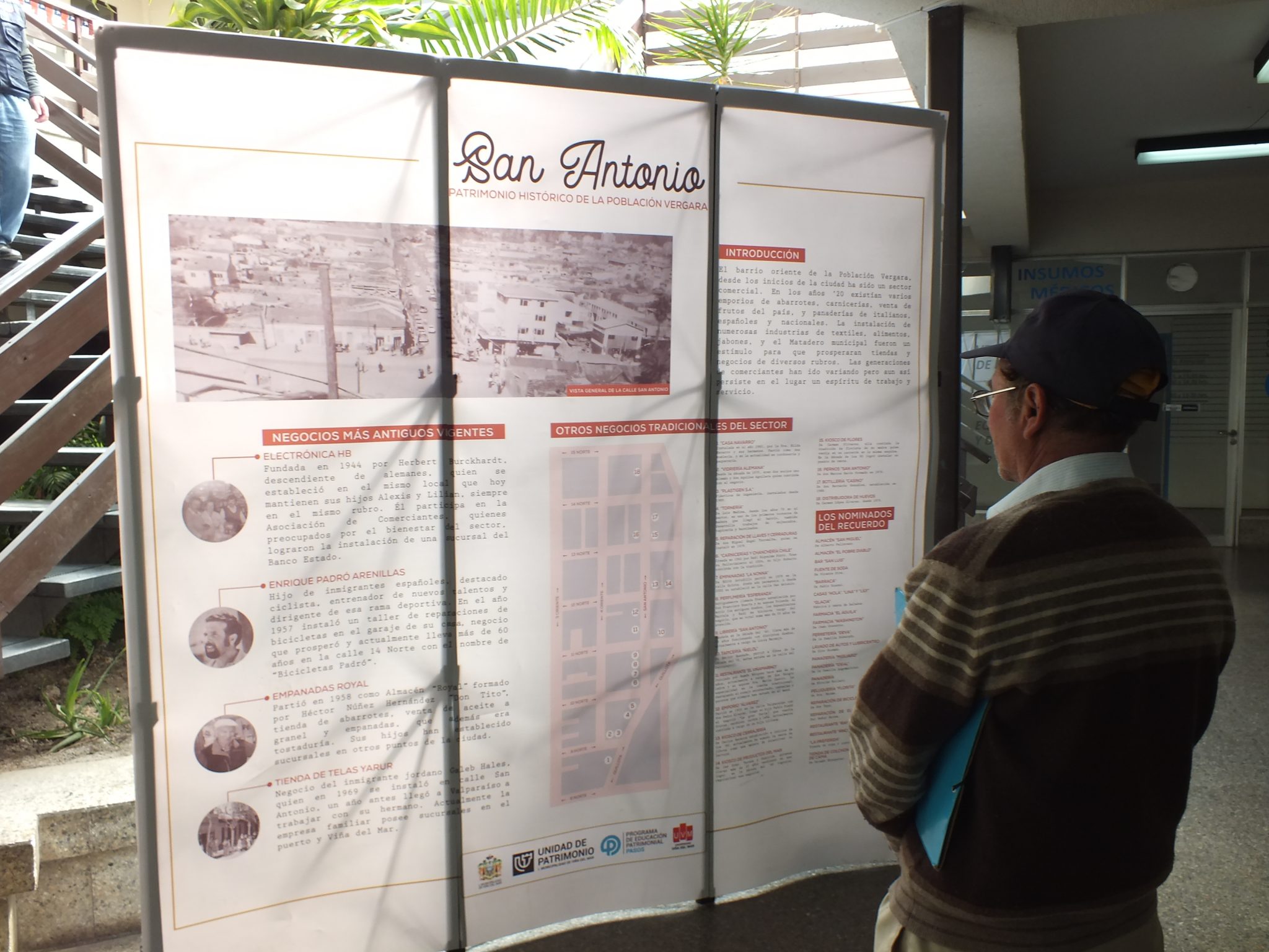 Vecinos de calle San Antonio pueden ver exposición patrimonial sobre su sector en galería del barrio