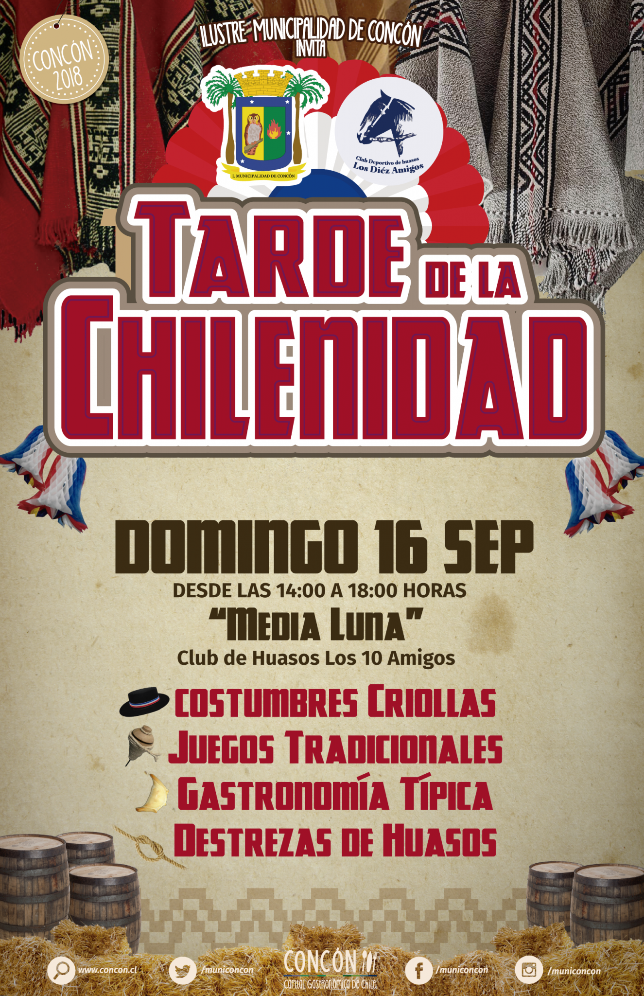 Concón presenta programa de actividad para Fiestas Patrias