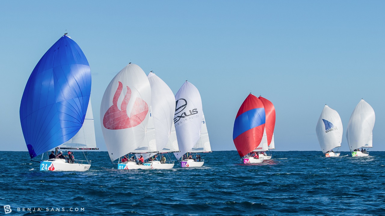 Veleros de la Clase J/70 retoman el Campeonato Anual Santander 2018 en Algarrobo