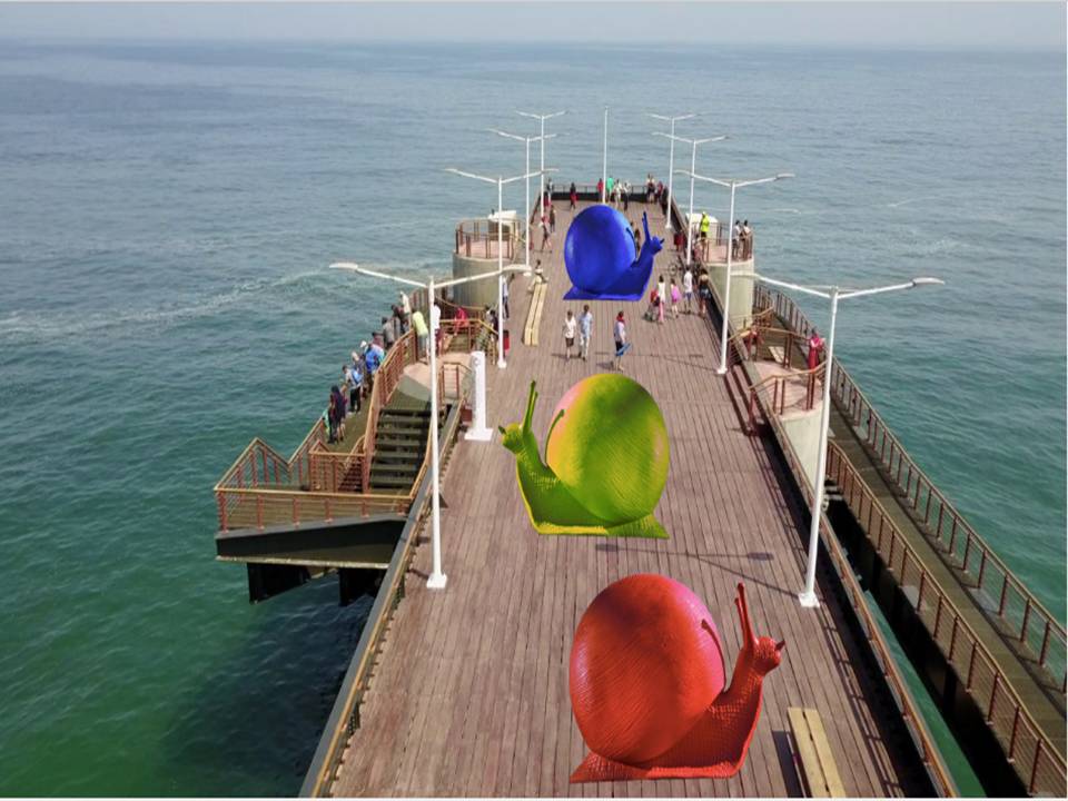 Exposición de caracoles gigantes estará presente en el Muelle Vergara