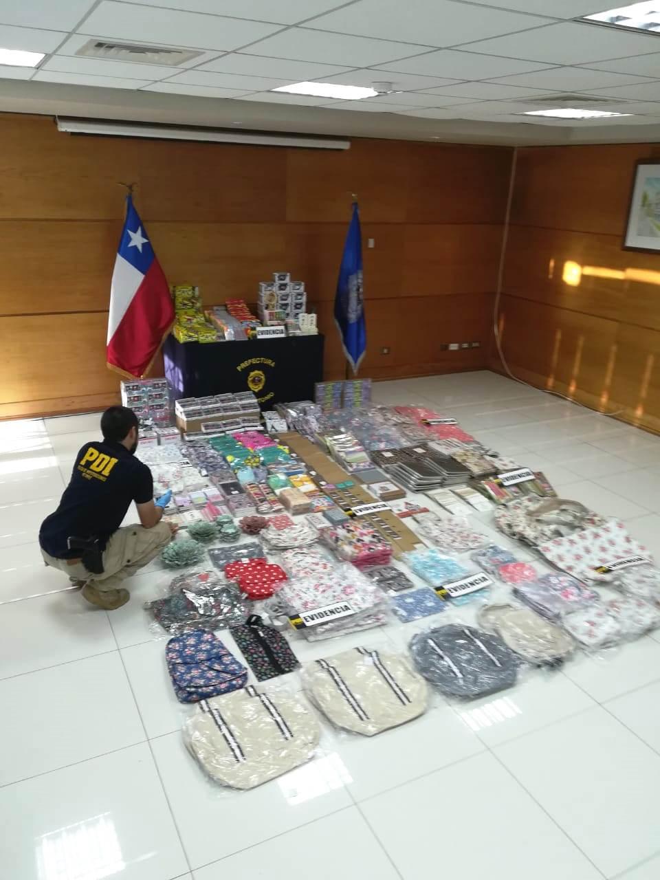 PDI San Antonio recupera más de mil artículos robados desde importadora china