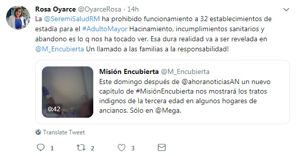 “Misión Encubierta”: Nuevo capítulo sobre casas de reposo lideró sintonía