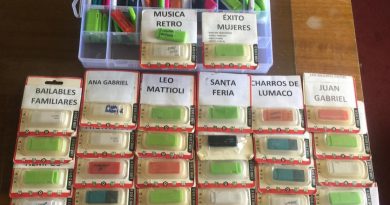 PDI de los Andes incauta más de 100 pendrives con música pirata