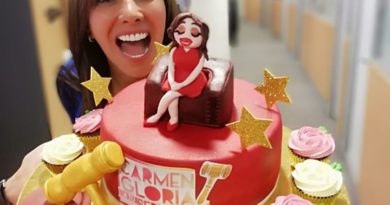 Carmen Gloria celebró las excelentes cifras del debut con torta en su honor ﻿