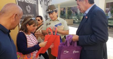 Gobernador de Quillota encabeza campaña “No más violencia contra la Mujer” en La Calera