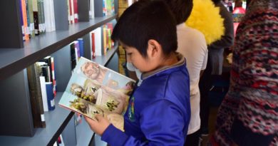 Bibliometro celebró el día del libro con alumnos de la escuela Brasilia de Limache