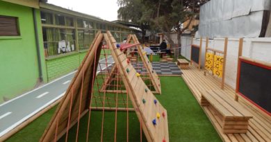 Colegio Guardiamarina Guillermo Zañartu de Quilpué inauguró nuevo patio de huerto y psicomotricidad