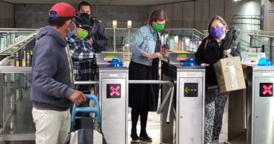 Autoridades fiscalizaron uso de mascarrilas en transporte público