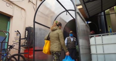 En Mercado Hortofrutícola de Villa Alemana instalan túnel sanitario