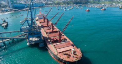 Paro de camioneros en San Antonio dejan casi 300 mil toneladas de granos sin ser desembarcados