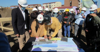 Instalan primera piedra del proyecto habitacional “Puestas de Sol” de San Antonio
