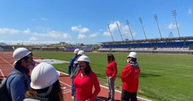 Obras del Estadio Municipal de San Antonio ya cuentan con un 99% de avance
