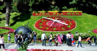 Emblemático Reloj de flores volvió a dar la hora