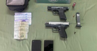 Incautan dos armas de fuego en recuperación de auto robado en Quilpué