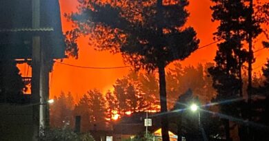 Valparaíso en Alerta Roja por incendio forestal en Laguna Verde