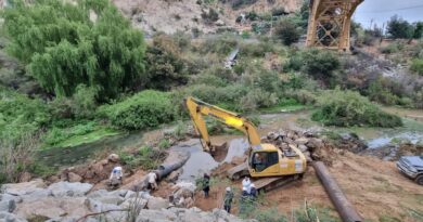 Urgente plan de mitigación ante rotura de matriz de aguas servidas en estero Marga Marga