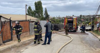 Municipio desplegó equipos y ayuda social en dos incendios registrados ayer en Viña del Mar 
