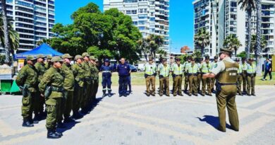 Eficaz operativo y acciones de seguridad contra el comercio ambulante ilegal en el borde costero de Viña del Mar