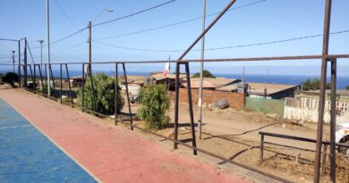 Comenzaron trabajos de mantención en la multicancha de Villa La Roca en Quintero