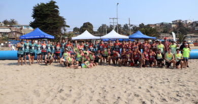 Vibrante jornada clasificatoria del Rugby 5 en Loncura