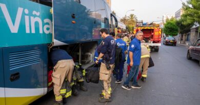 Viña dispuso transporte para equipo de emergencia y bomberos en apoyo a zona afectada por incendios forestales