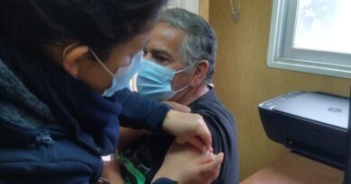 Realizan operativo de vacunación en albergue de Río Blanco y alrededores, en la comuna de Los Andes