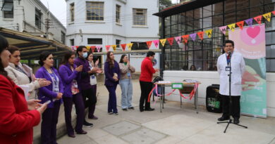 Hospital Carlos van Buren promueve importancia de la lactancia materna con feria multidisciplinaria.