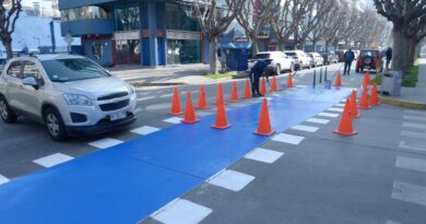 Potencian seguridad en ciclovías de la Población Vergara de Viña del Mar, con mejor demarcación vial.