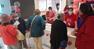 Comunidad del Hospital Dr. Gustavo Fricke se pone la camiseta del ACV.