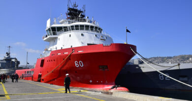 La Armada incorpora nueva unidad para apoyo antártico.