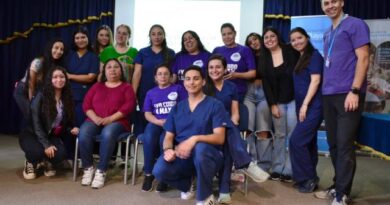 Estudiantes de Enfermería y Nutrición capacitaron a cuidadoras informales en San Felipe y Villa Alemana.