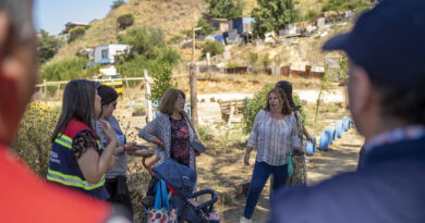 Campamentos de Quilpué recibieron información preventiva sobre incendios forestales.