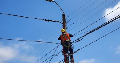 Comienza la reposición del alumbrado público en la zona afectada por los incendios en Viña del Mar y Quilpué.
