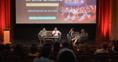 Daniel Antivilo, Tomás Welss, Ximena Rivas y Carlos Díaz León en la inauguración del 17° FECICH en Quilpué.