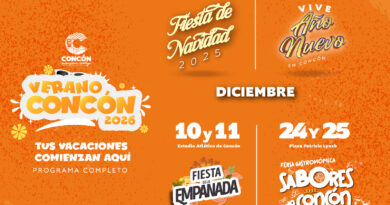 Calendario Verano Concón 2025-2026: Navidad, Año Nuevo, Fiesta Empanada, Sabores. ¡Lo tienes que vivir!