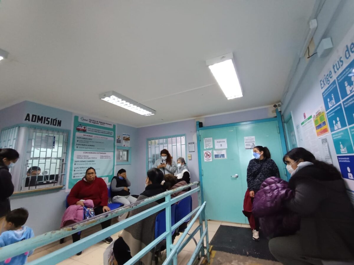 Movilización y asamblea de funcionarios de la salud primaria en Viña del Mar.