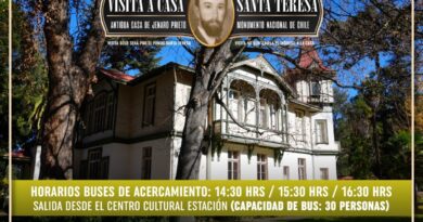 La Casa Patrimonial Santa Teresa en Llay Llay, Monumento Nacional y set de filmación de la serie.