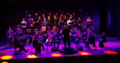 Orquesta Marga Marga en plena presentación musical durante un concierto.