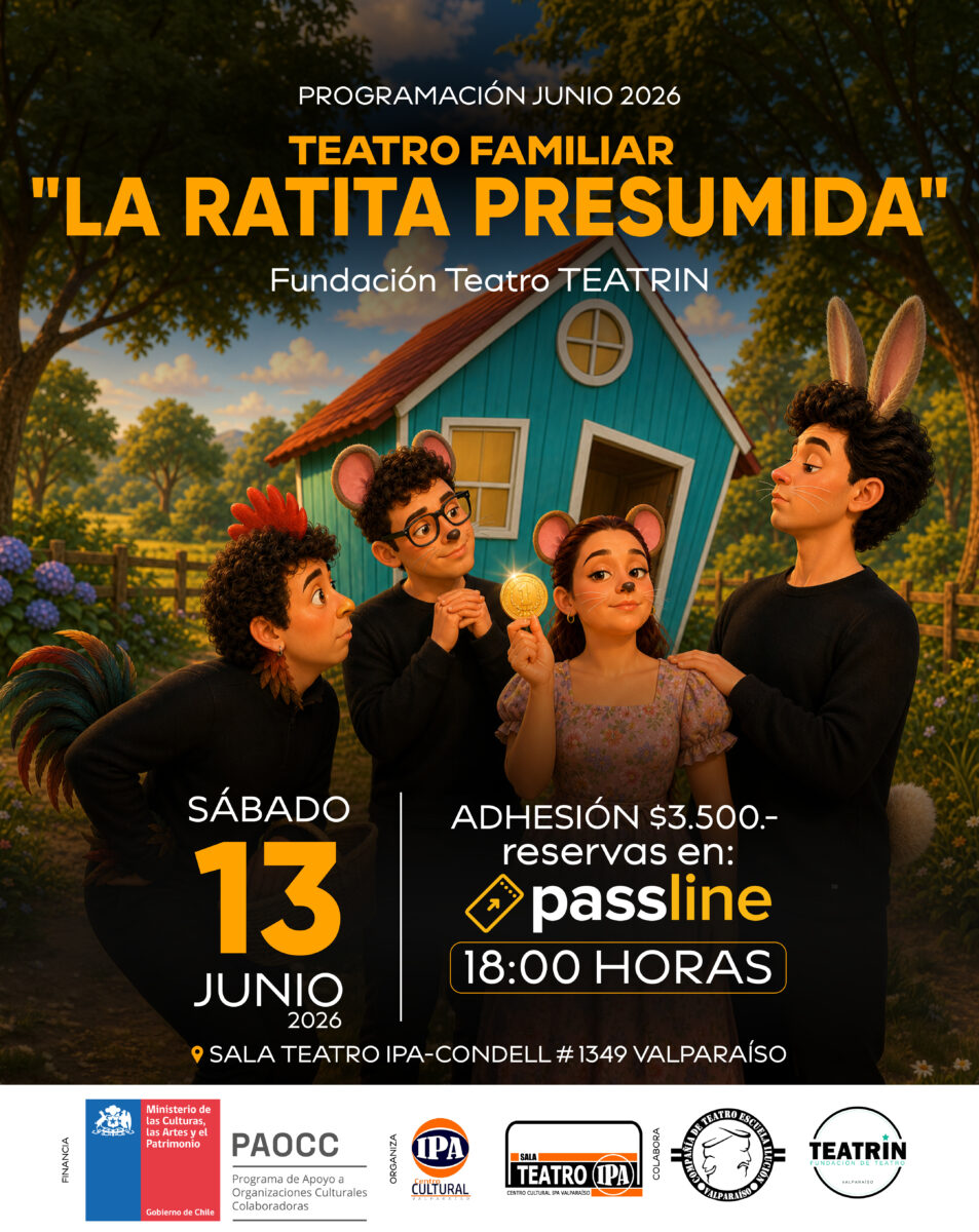 Afiche de la obra de teatro familiar 'La Ratita Presumida' de la Fundación Teatro Teatrin.