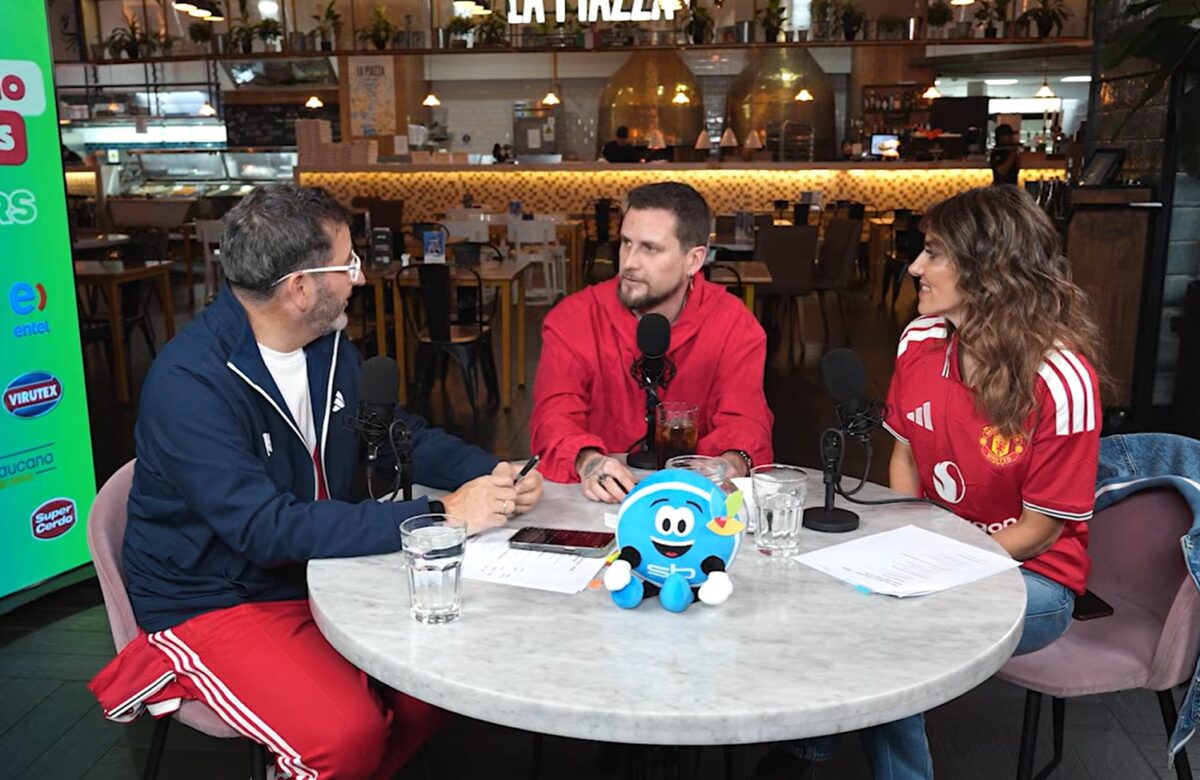 Jean Philippe Cretton conversando con María Luisa Godoy y Eduardo Fuentes en el podcast 
