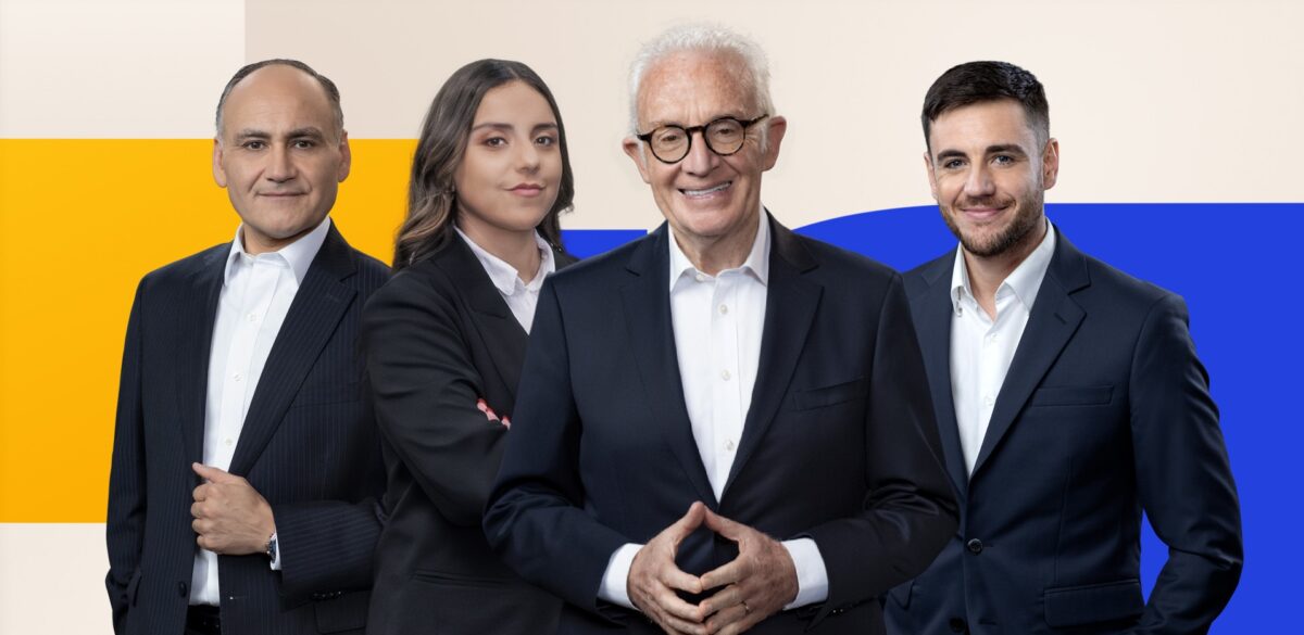 Equipo de TVN para la cobertura de los Juegos Suramericanos 2026, incluyendo a Pedro Carcuro y Gonzalo Fouillioux.
