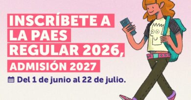 Afiche informativo sobre la inscripción a la PAES Regular 2026, Admisión 2027.